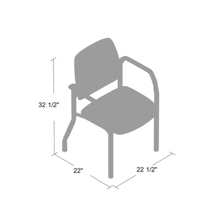 Bedarra guest chair antimicrobial vinyl