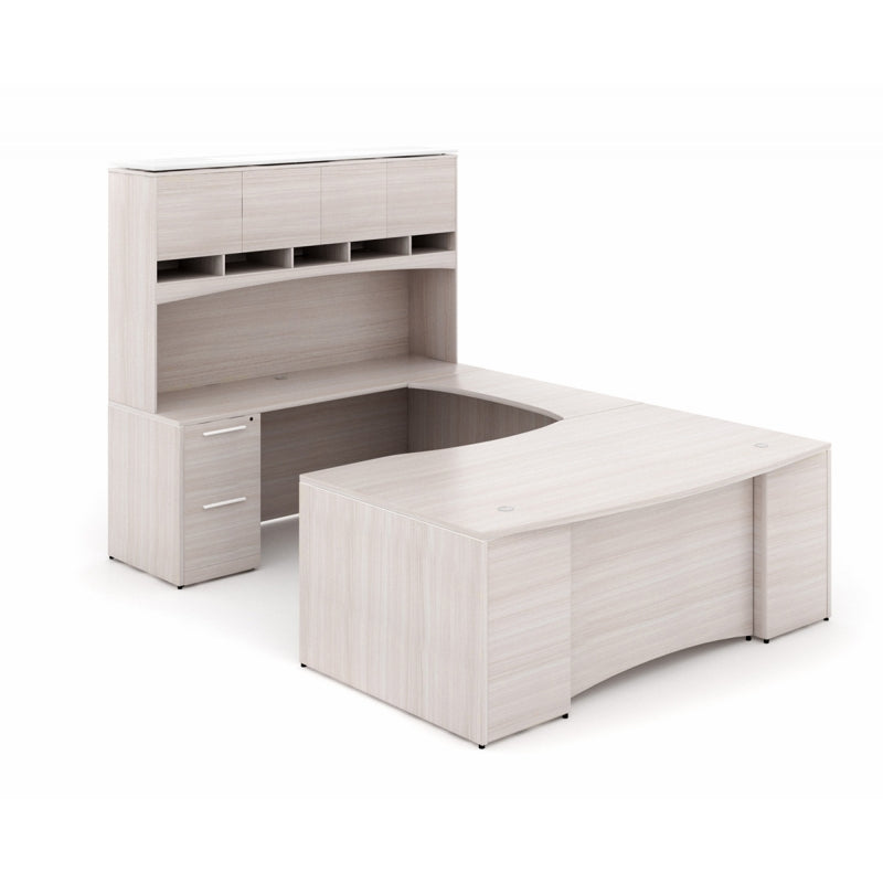 Santa Monica U-Shaped Office Desk | with Laminate Modesty