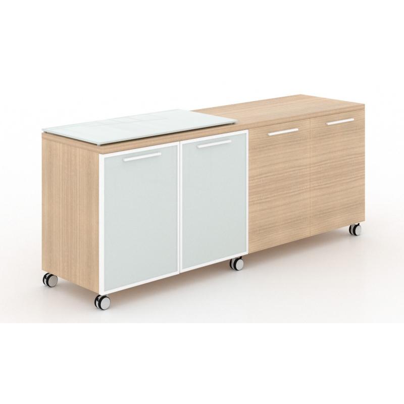 Credenza on deals wheels